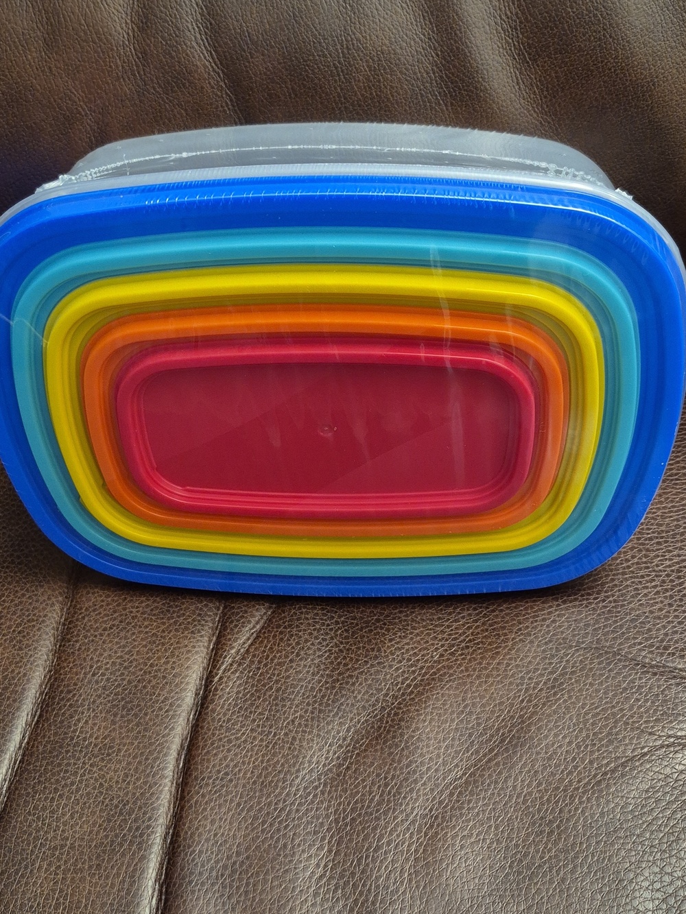 Color Pop Bright Multicolor 5-Piece Food Storage Set - Rainbow Party Pack - Picture 5 of 11